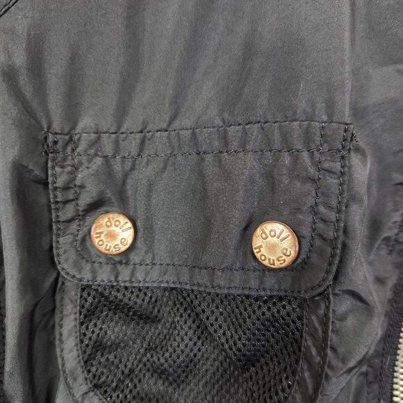 Dollhouse Vintage Womens Long Sleeve Full Zip Utility Bomber Jacket Small - Picture 7 of 7